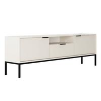 TV-MÖBEL Seattle Weiß - Schwarz/Weiß, Holzwerkstoff (175/56.4/33cm) - Petits-meubles