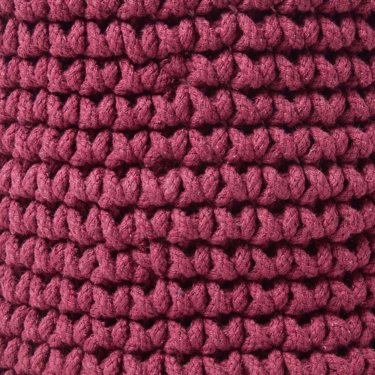 AUFBEWAHRUNGSKORB Baumwolle 42/37 cm - Bordeaux, Textil (42/42/37cm) - Homescapes