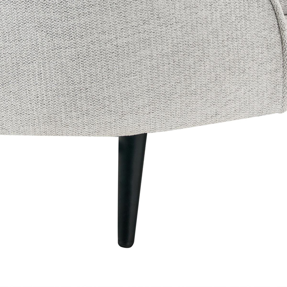 2-SITZER-SOFA Stoff Cremeweiß Savar - Creme/Schwarz, Textil (183/69/84cm) - Beliani