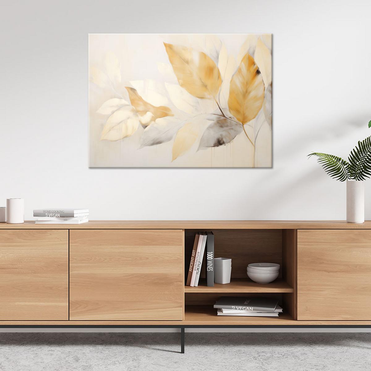 LEINWANDBILD Natur und Botanik 45x30cm - Beige, Textil (45/30cm) - Feeby