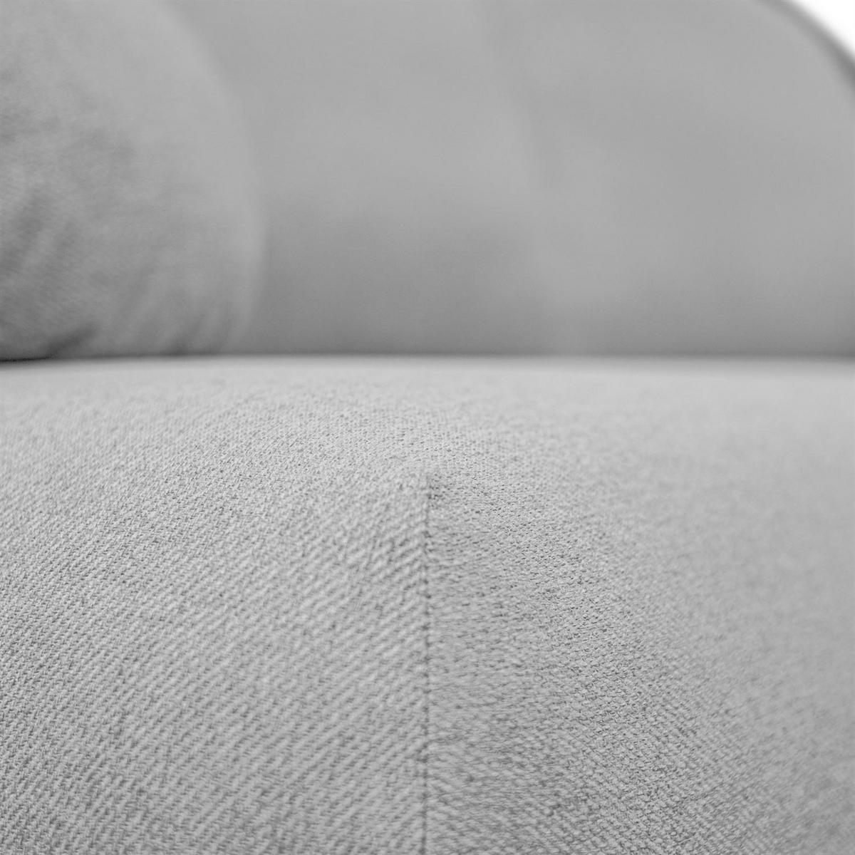 SCHLAFSOFA CLAIRE, zweisitzig, mit Schlaffunktion, Neve 80 - Hellgrau, Textil (208/90/95cm) - Lookway