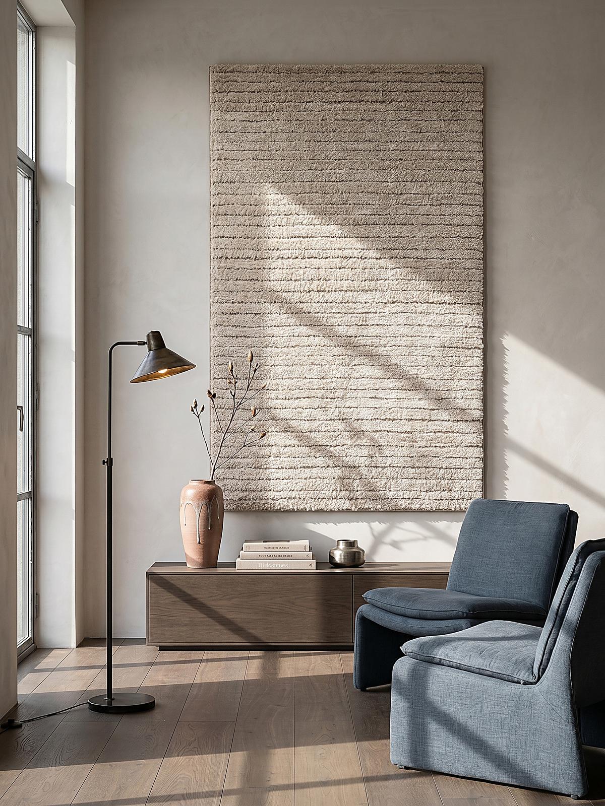 TEPPICHLÄUFER Streifen ATRIO Polypropylen Beige 80 x 150 cm - Beige, Textil (80/150cm) - KADIMA DESIGN