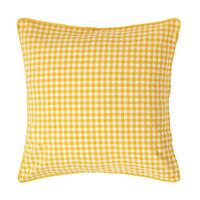 KISSENHÜLLE Vichy-Karo 60/60 cm, 100% Baumwolle - Gelb, Textil (60/60cm) - Homescapes