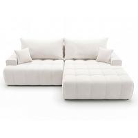 ECKSOFA Tulio Creme Rechts - Creme, Holz/Textil (165/270cm) - Graingold