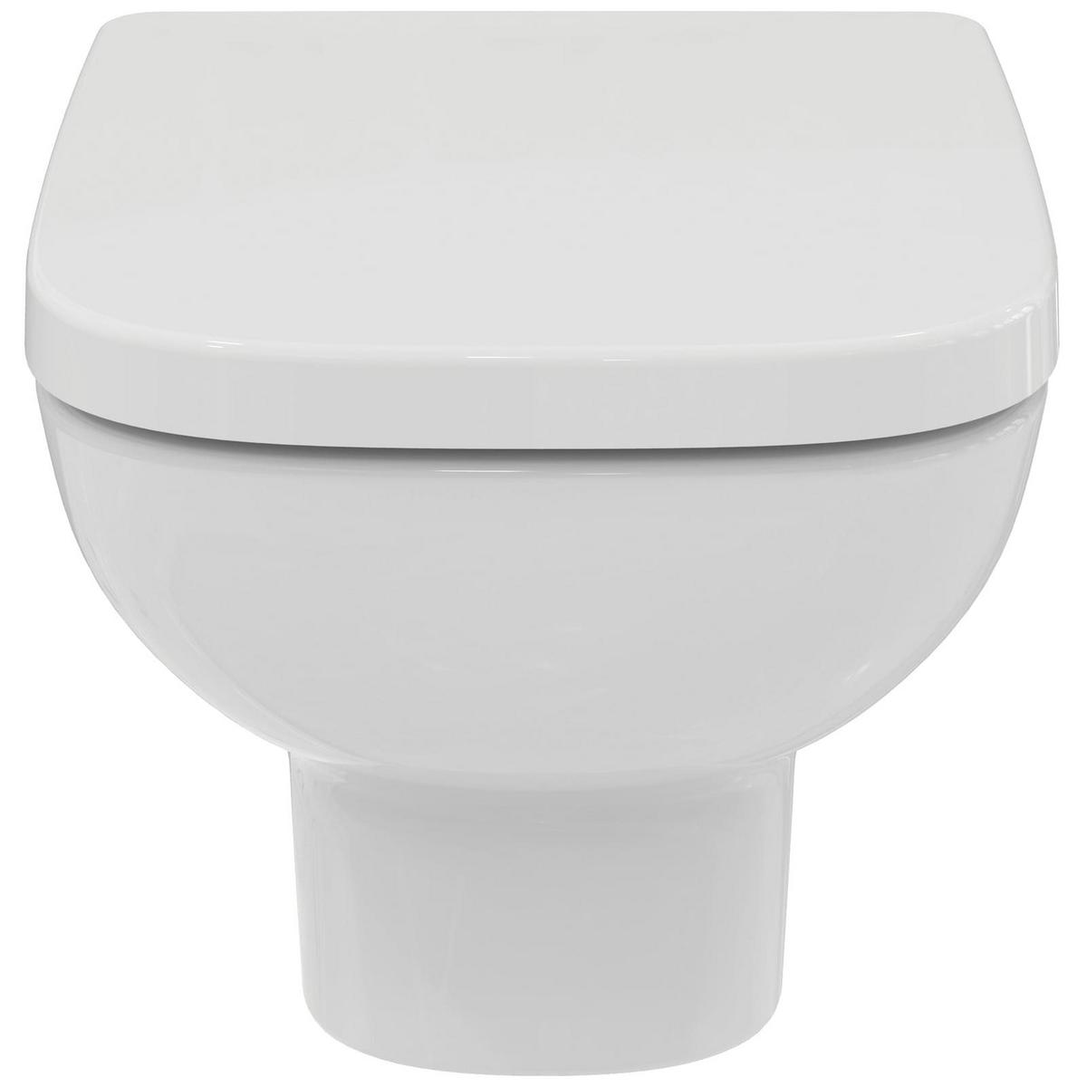 WC-SET MIT ABSENKAUTOMATIK i.life A weiß 54,5 x 36 x 33,5 cm - Weiß, Keramik (36/33.5/54.5cm) - Ideal Standard