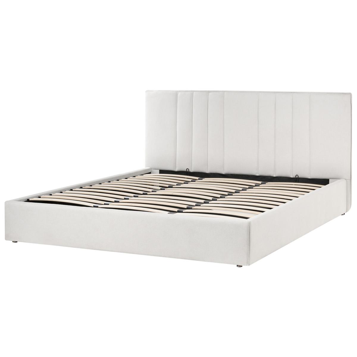 BETT 180/200 cm Hellbeige Tarascon - Beige, Textil (180/200cm) - Beliani