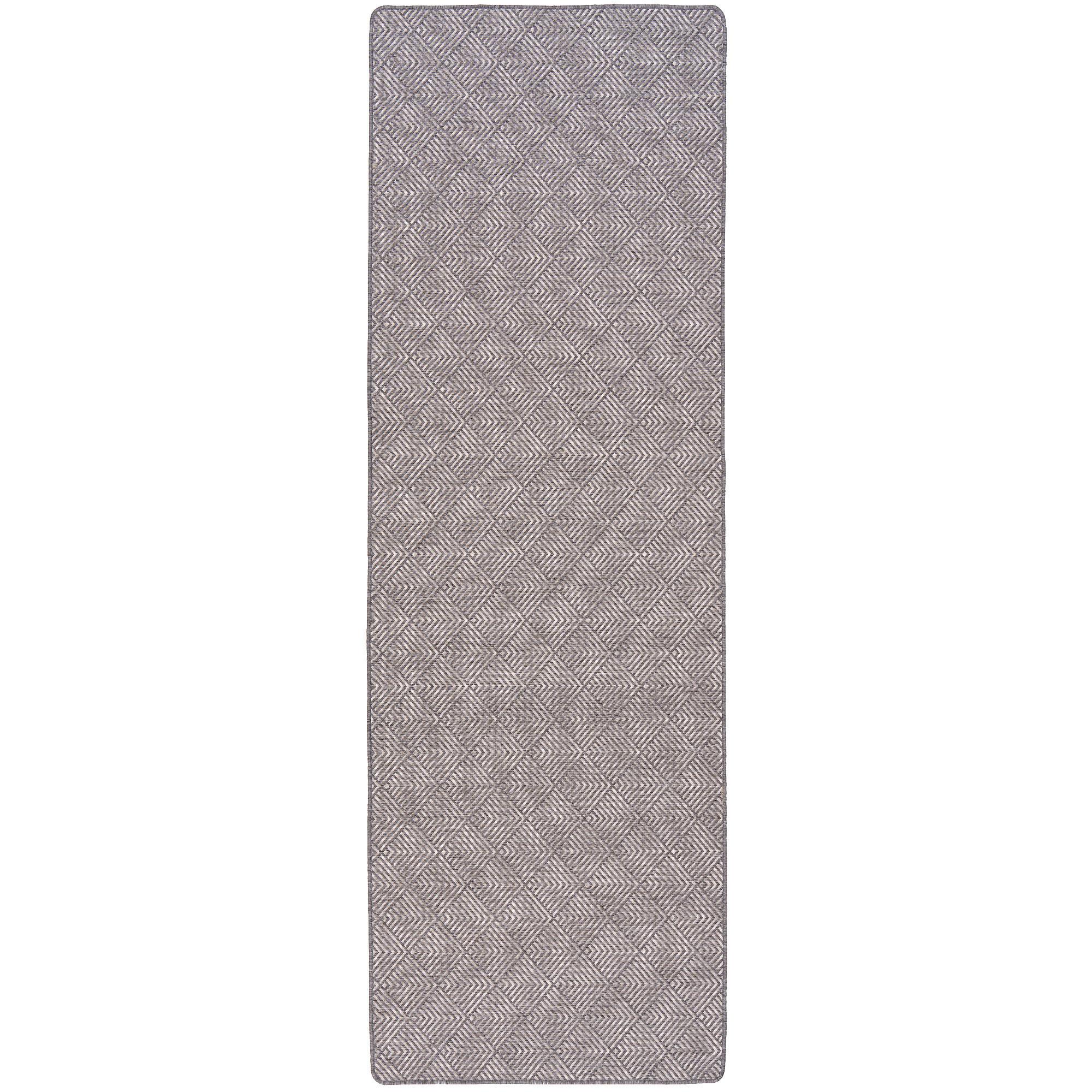 IN- UND OUTDOOR TEPPICH LÄUFER BEIDSEITIG NEWPORT - Grau, Textil (100/300cm) - Snapstyle