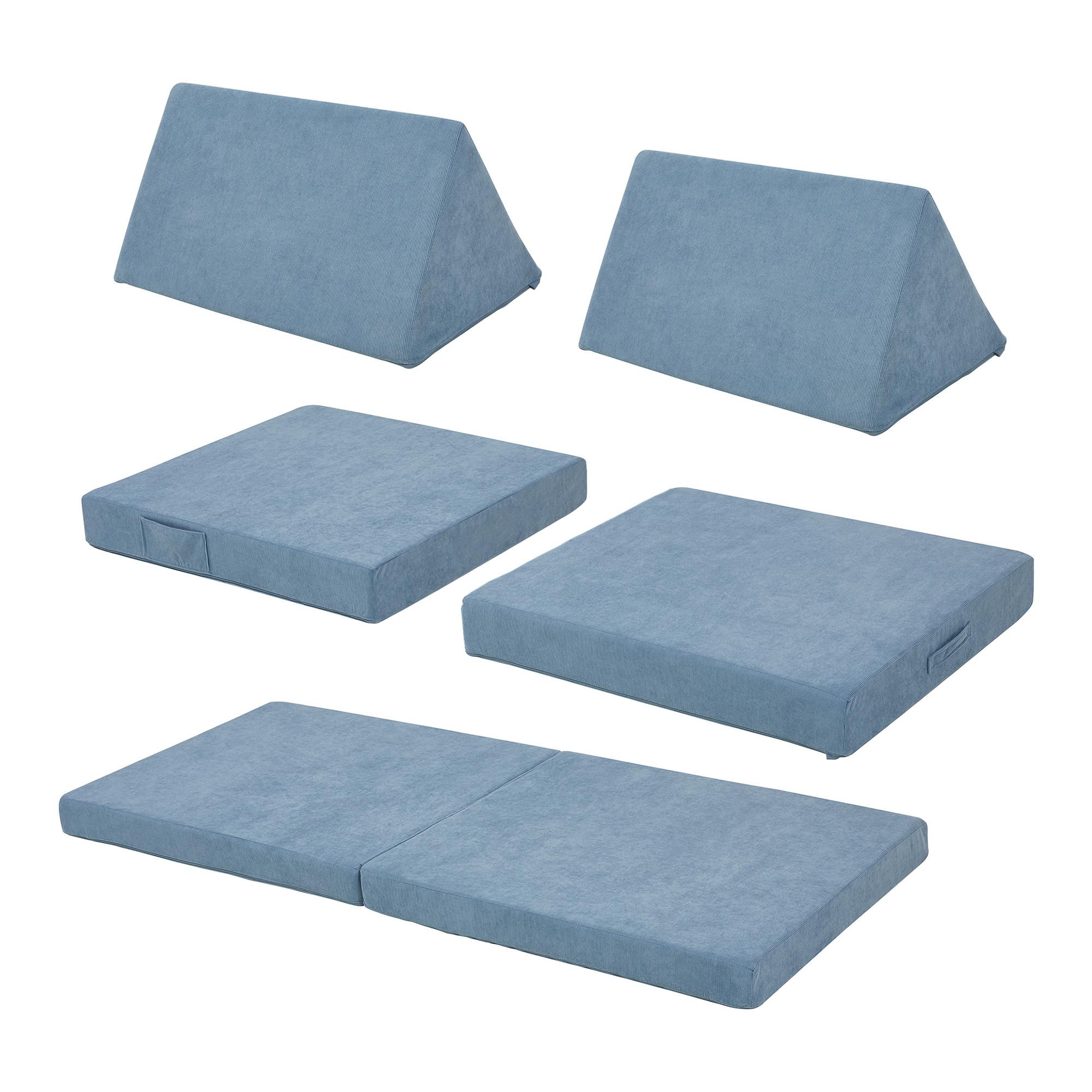 SPIELSOFA Norhulta - Blau, Textil (150/46/66cm) - [en.casa]