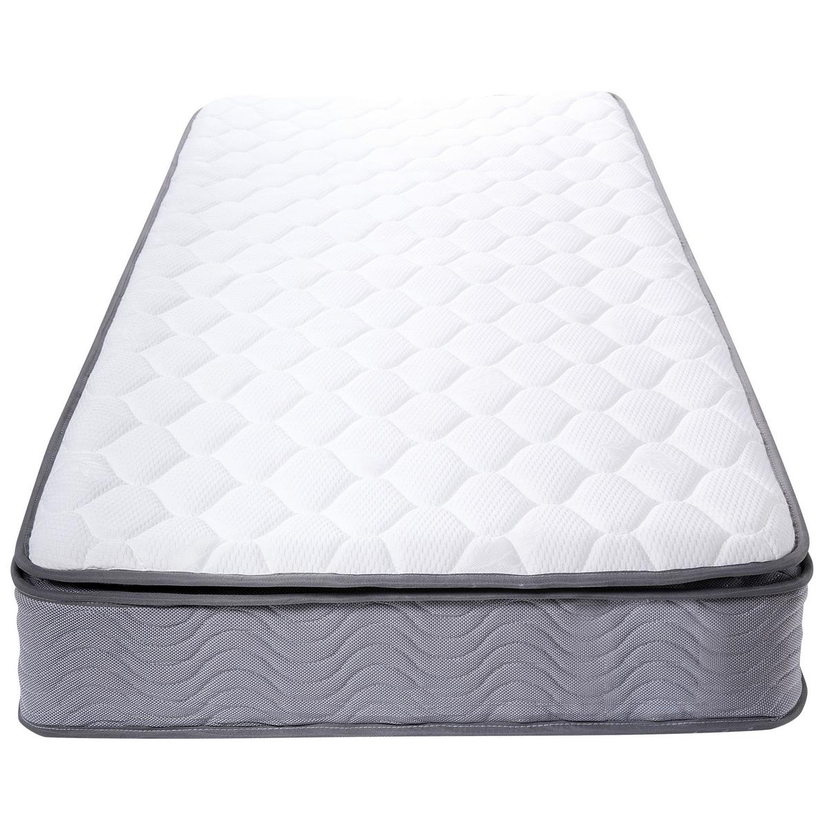 TASCHENFEDERKERNMATRATZE hart 90/200/20 cm Splendour - Weiß, Textil (90/200cm) - Beliani