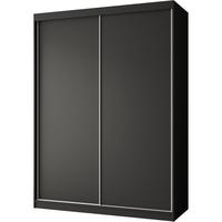 SCHWEBETÜRENSCHRANK Mario 150/216/61 schwarz - Schwarz, Holzwerkstoff (150/216/61cm) - Beautysofa