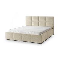 POLSTERBETT COMO Q 120x200 cm mit Bettkästen - Creme - Creme, Holz/Textil - MASSENO