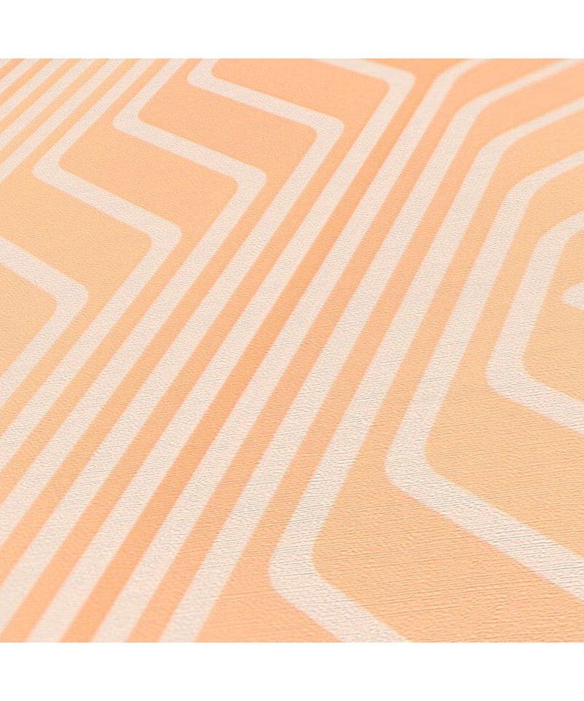 VLIESTAPETE Orange 53/850 cm - Orange, Textil (53/1cm) - KUNSTLOFT