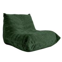 SITZSACK aus glänzendem Chenille mit Ergonomie - Grün, Textil (90/80/100cm) - Urban Meuble