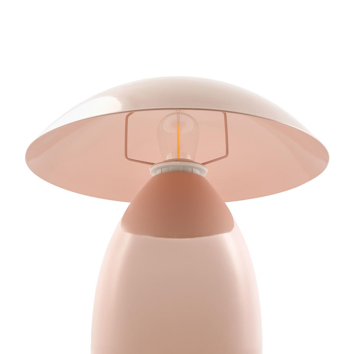 TISCHLAMPE Metall Pastellrosa Sigi - Pink, Metall (30/30/30cm) - Beliani