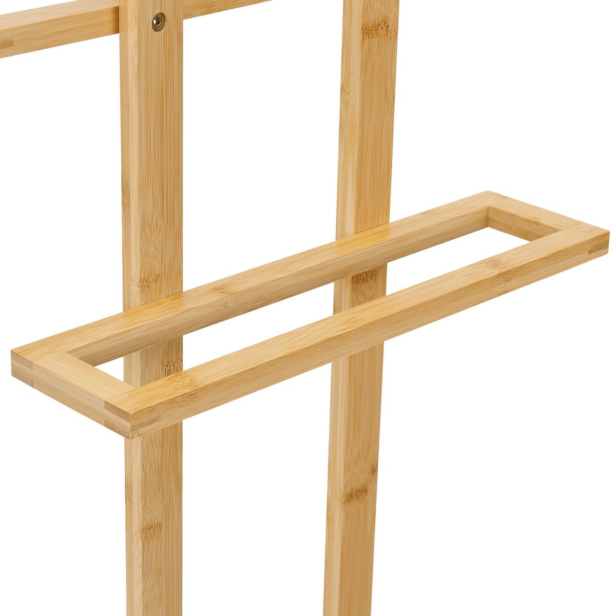 HANDTUCHSTÄNDER Træna - Naturfarben, Holz (33.5/85/20cm) - [en.casa]