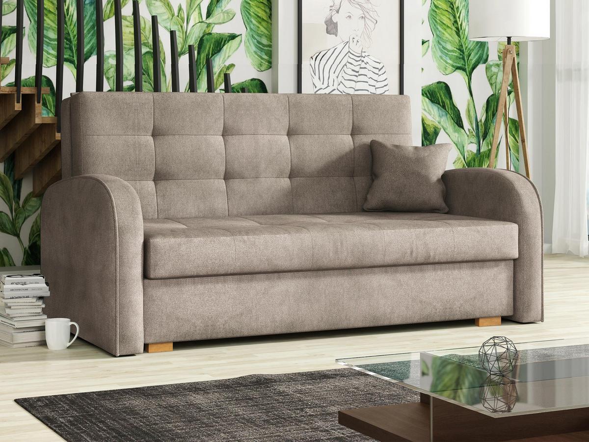 SCHLAFSOFA Viva Gold III - Beige/Braun, Holz/Textil (153/85/98cm) - MIRJAN24