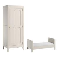 BABYZIMMER 2-teilig Weiß - Weiß, Holzwerkstoff (144/80/75cm) - Petits-meubles