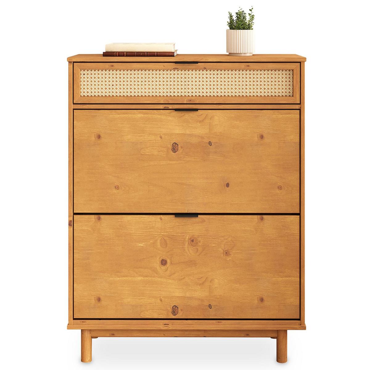 SCHUHKIPPER JONTE Eiche - Eichefarben, Holz (88/113/30cm) - IDIMEX