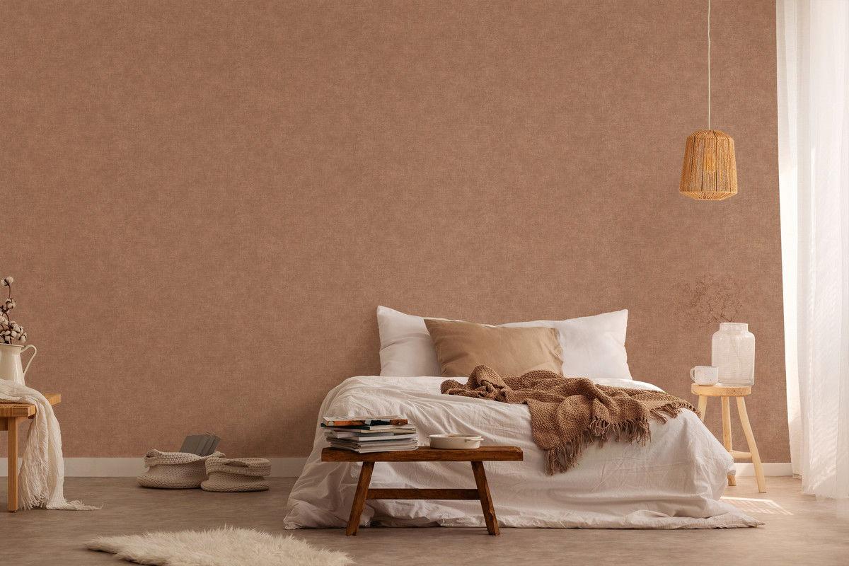 VLIESTAPETE Braun 53/1005 cm - Braun, Textil (53/1cm) - KUNSTLOFT