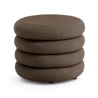 POLSTERHOCKER mit Stauraum Braun - Braun, Textil (55/45/55cm) - RAUMHIRSCH FURNITURE