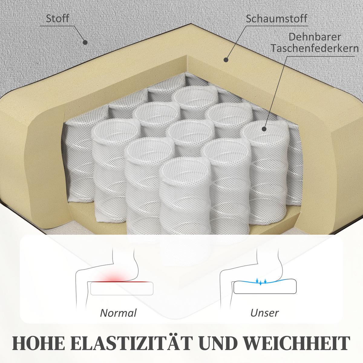 FERNSEHSESSEL mit Aufstehhilfe Relaxsessel mit Massage-/ Wärme-/Liegefunktion - Hellgrau, Textil (93/104/101cm) - HOMCOM
