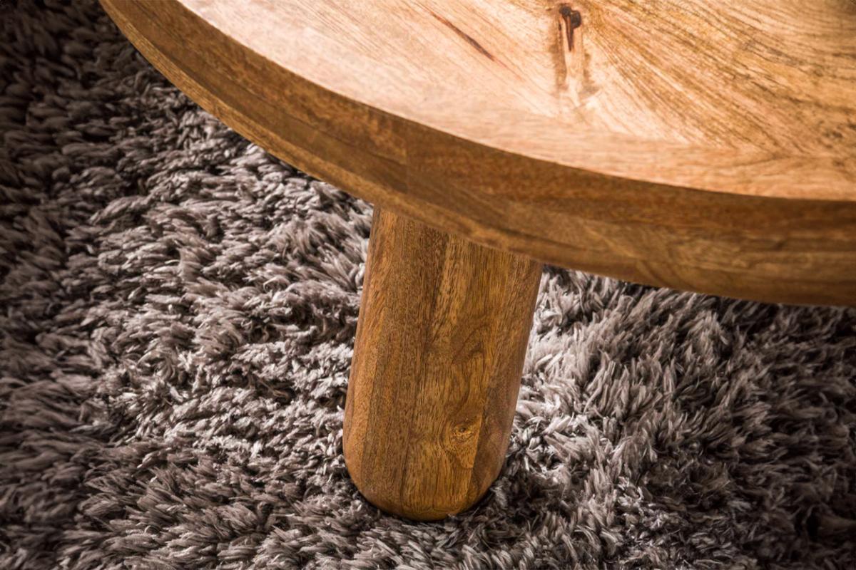 COUCHTISCH FLORA 2ER SET Braun Mango - Braun, Mangoholz/Holz (80/80/41cm) - KAWOLA