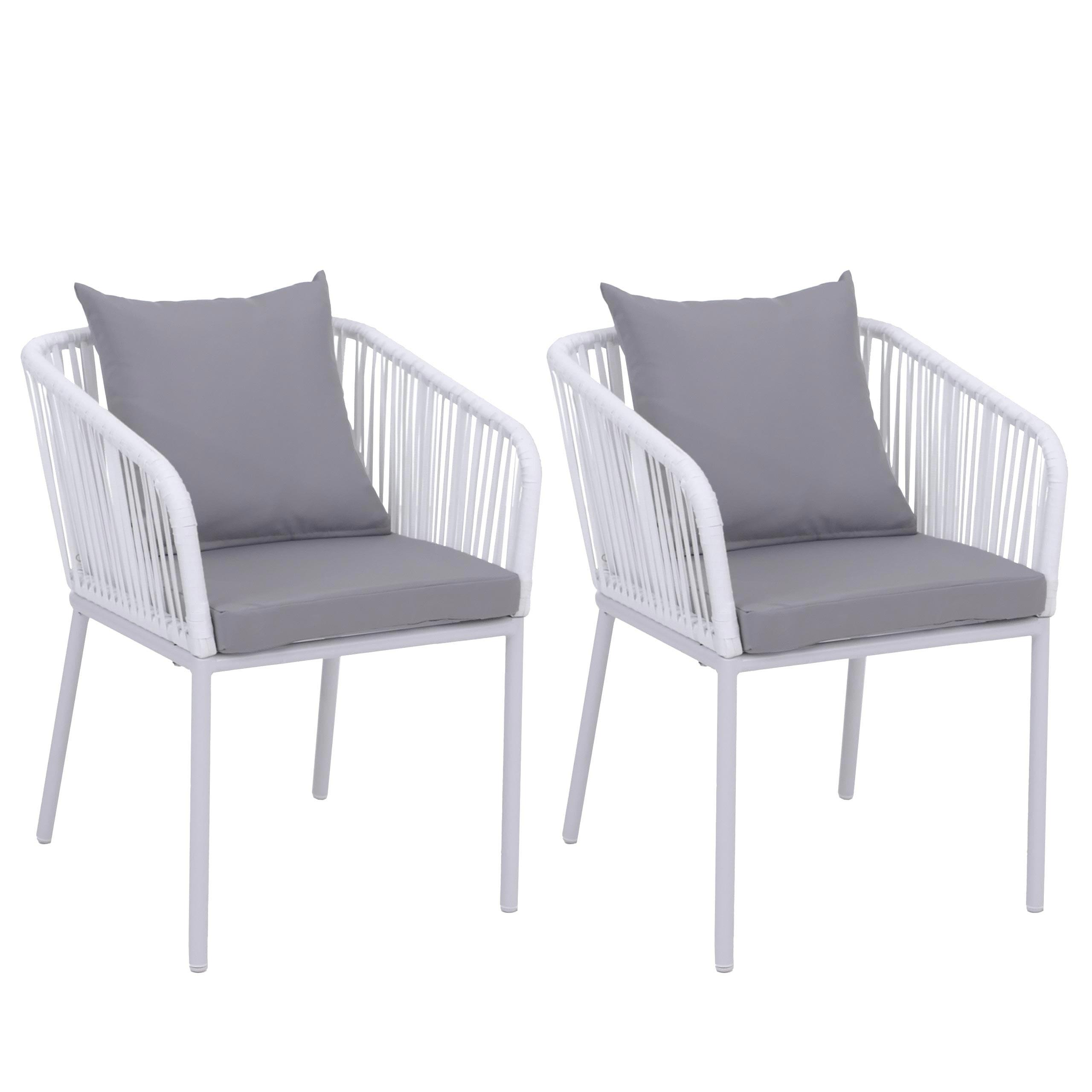 GARTENSTUHL Hellgrau - Hellgrau, Textil (55/75/55cm) - MCW