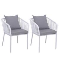 GARTENSTUHL Hellgrau - Hellgrau, Textil (55/75/55cm) - MCW