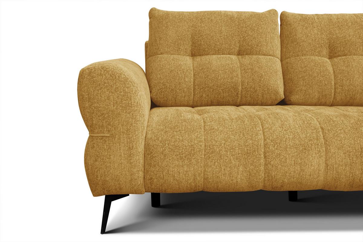 SOFA SALVINI 2,5-Sitzer, gelb - Gelb, Holz/Textil (206/88/99cm) - Wozimo