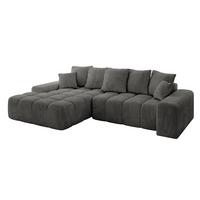ECKSOFA Ottomane Links ENSI-L - 267x164x69 cm Anthrazit - Anthrazit, Holzwerkstoff/Kunststoff (267/164cm) - ALTDECOR