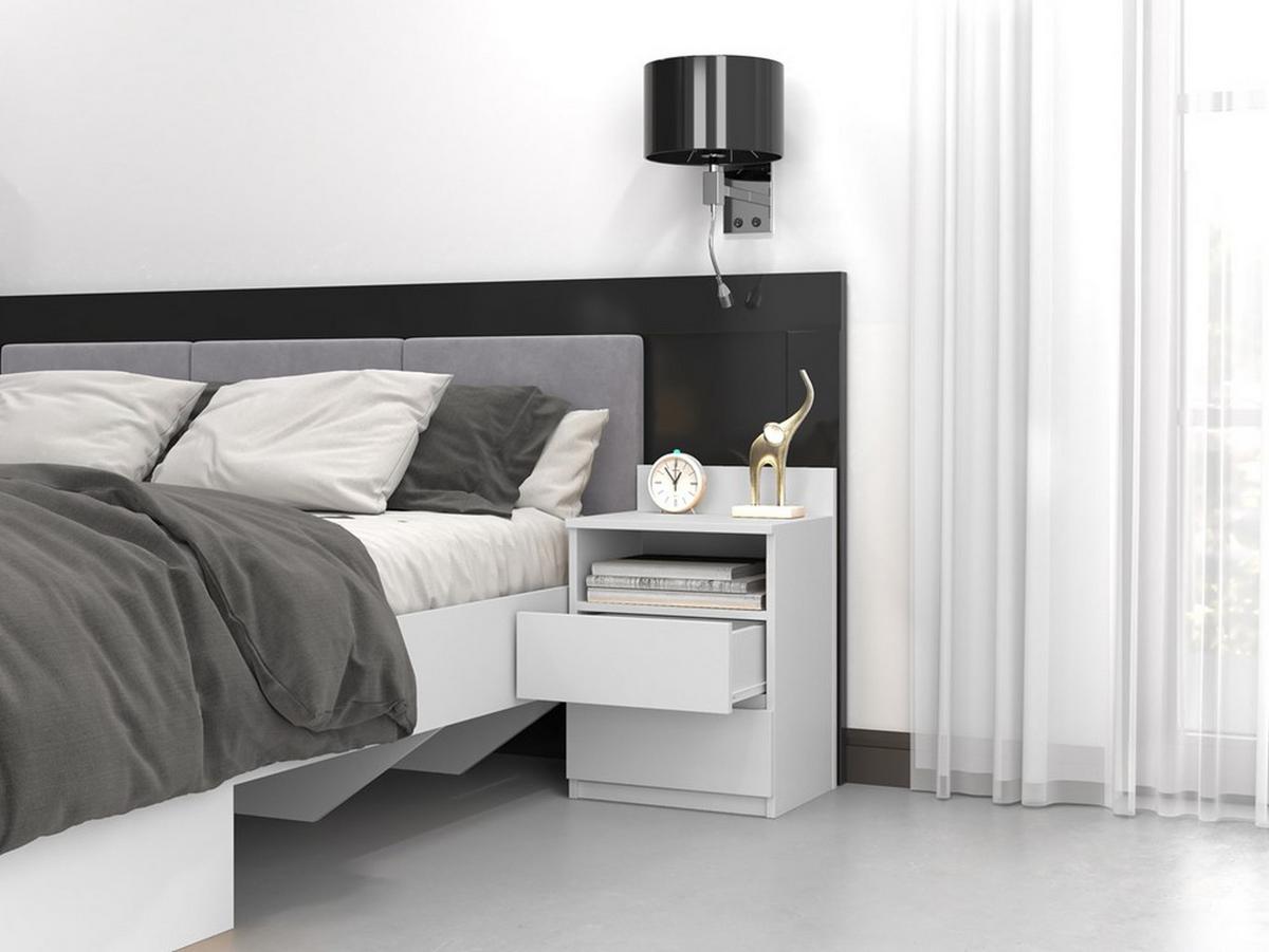 NACHTTISCH Weiß 40/59/32 - Weiß, Holzwerkstoff (40/59/32cm) - RAUMHIRSCH FURNITURE