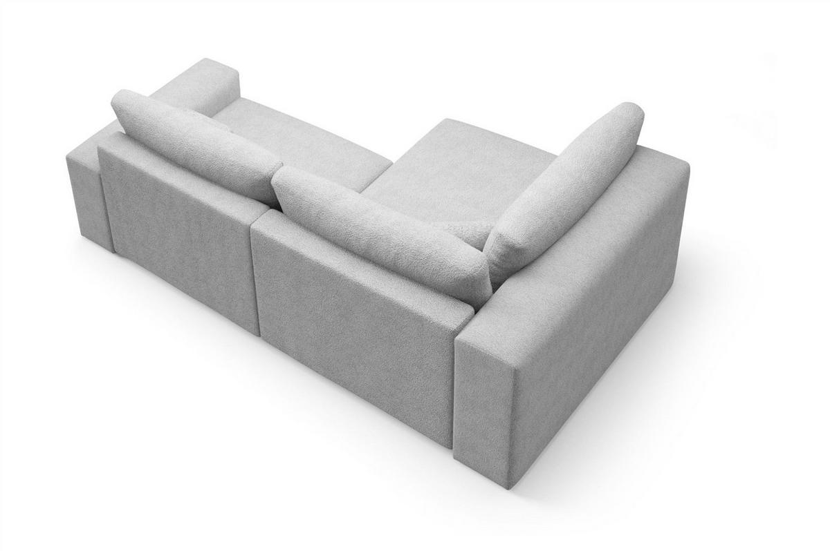 ECKSOFA Arona Mit Schlaffunktion - Dunkelgrau, Holzwerkstoff/Textil (148/253cm) - Fun Möbel