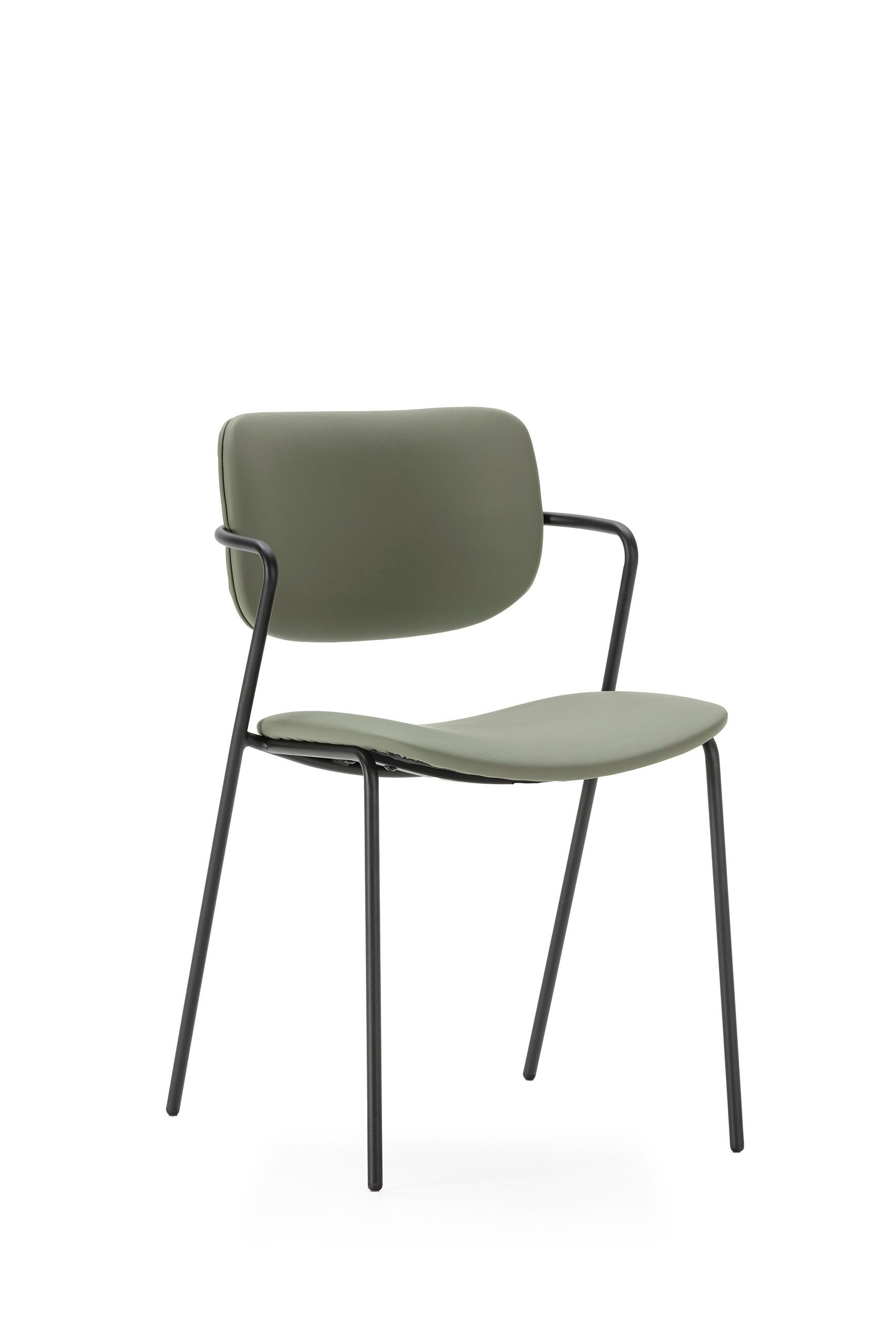 ESSZIMMERSTUHL Maika Grün 49/55/48 cm 2er-Set - Grün, Textil (55/48/49cm) - Calicosy