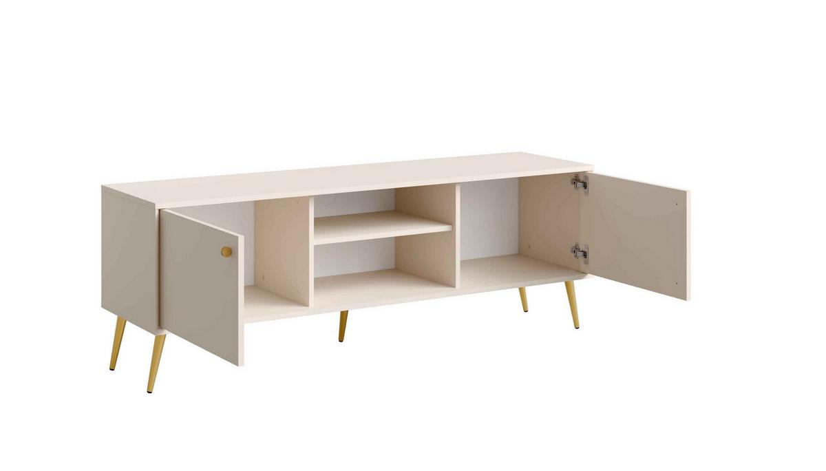 LOWBOARD SFERA 156,2/54,8/40,5 cm, Beige - Beige, Holzwerkstoff (156.2/54.8/40.5cm) - MASSENO