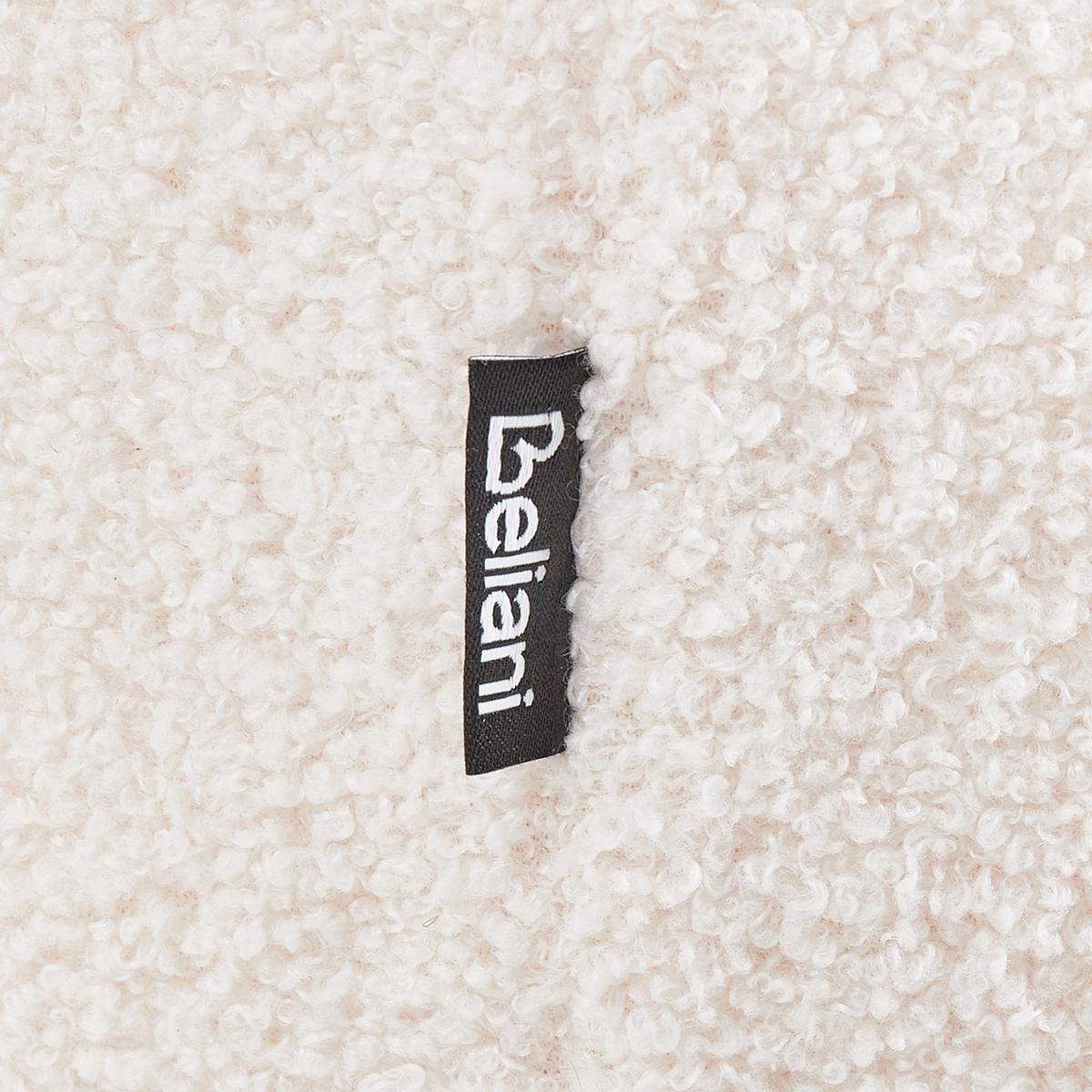 POUF Cremeweiß Bayard - Weiß, Textil (115/43/56cm) - Beliani