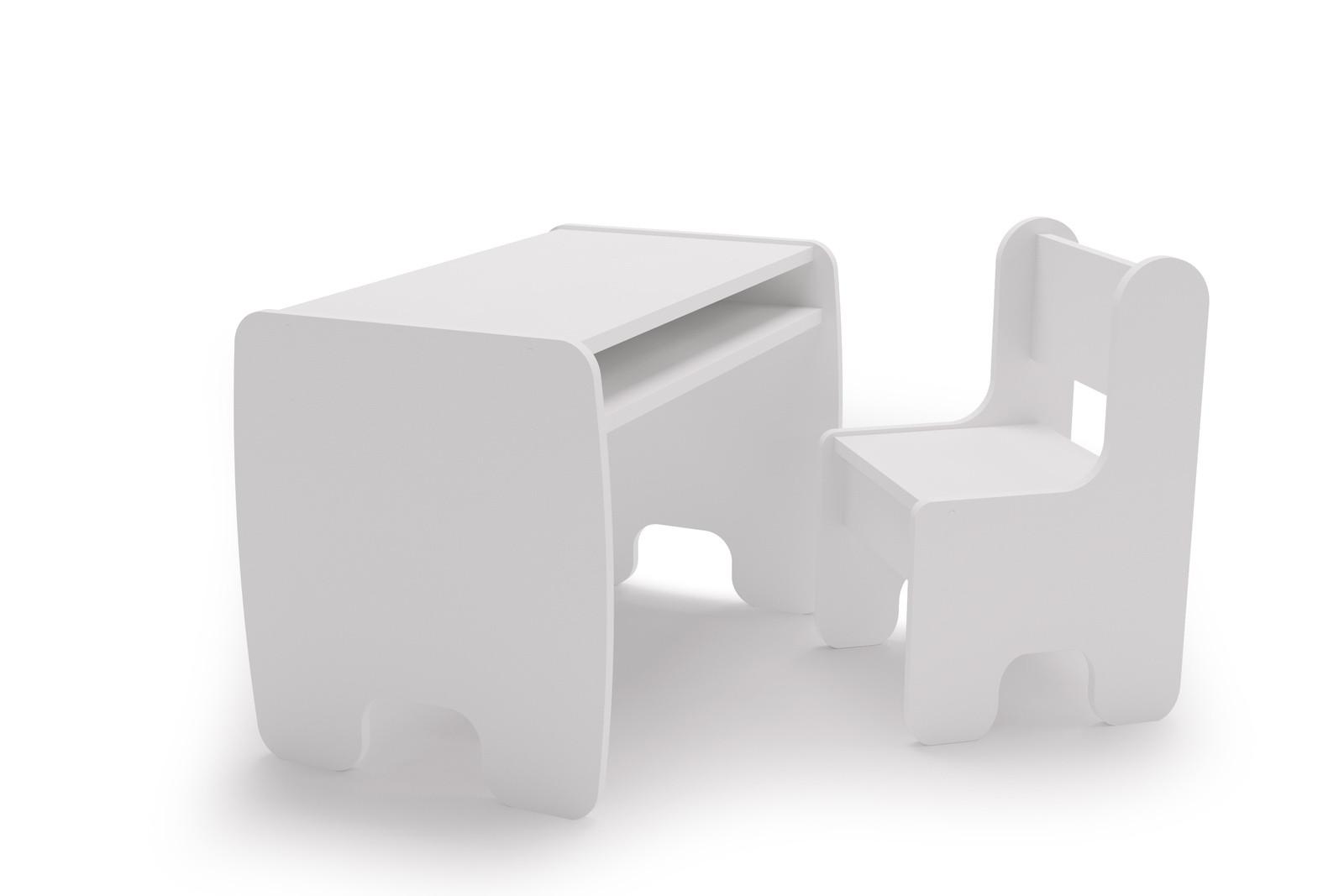KINDERSITZGRUPPE Miki - Weiß, Holzwerkstoff (70/55/40cm) - RAUMHIRSCH FURNITURE
