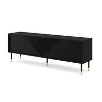 TV-MÖBEL Aglaé Schwarz - Schwarz, Holzwerkstoff (180/61/40cm) - Petits-meubles