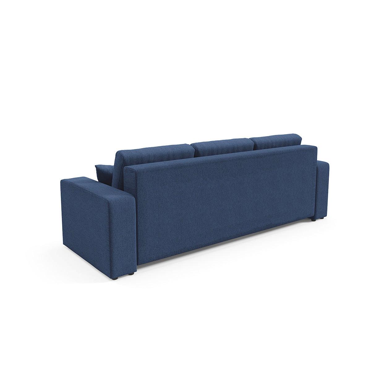 SOFA Vasco 3 Sitzplätze Blau - Blau, Holz (244/86/92cm) - Petits-meubles