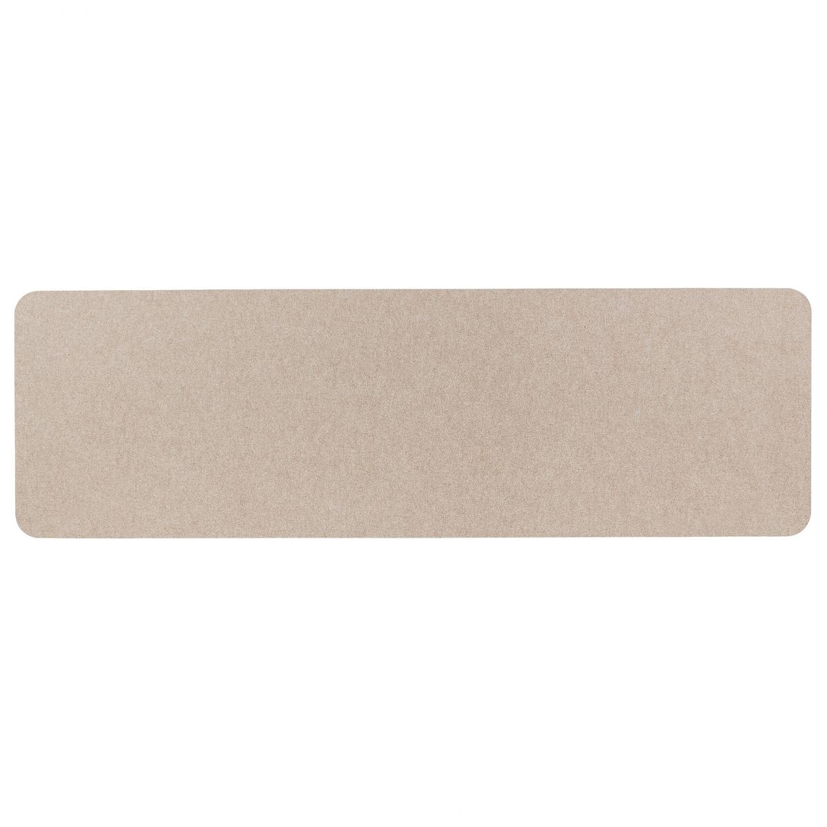 SCHREIBTISCHTRENNWAND 160 x 50 cm Beige Split - Beige, Textil (160/50/1cm) - Beliani