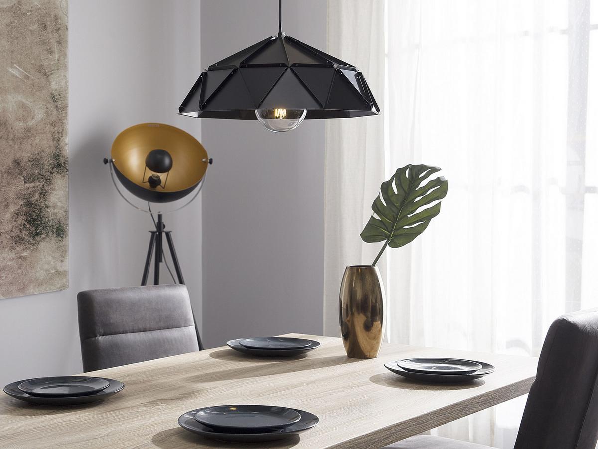 HÄNGELEUCHTE Senia 45/45/120 cm - Schwarz, Metall (45/45/120cm) - Beliani