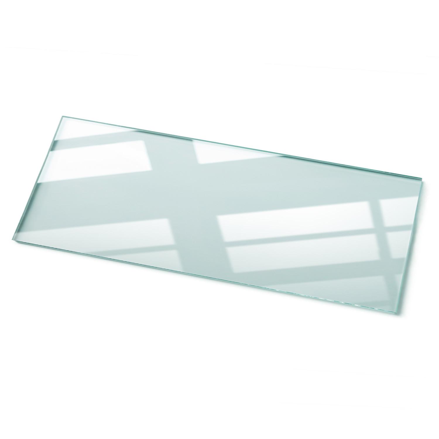 TISCHPLATTE 125 x 50 cm Transparente Glasplatte - Transparent, Glas (50/125/0.4cm) - TULUP