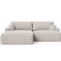ECKSOFA Serene Beige Links - Beige, Holz/Textil (259/145cm) - Graingold