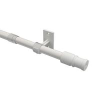 SCHEIBENSTANGE / CAFÉHAUSSTANGE Sora 85-135 cm, 12 / 10 mm Ø, Weiß - Weiß, Kunststoff/Metall (3.5/3.2/135cm) - INTERDECO
