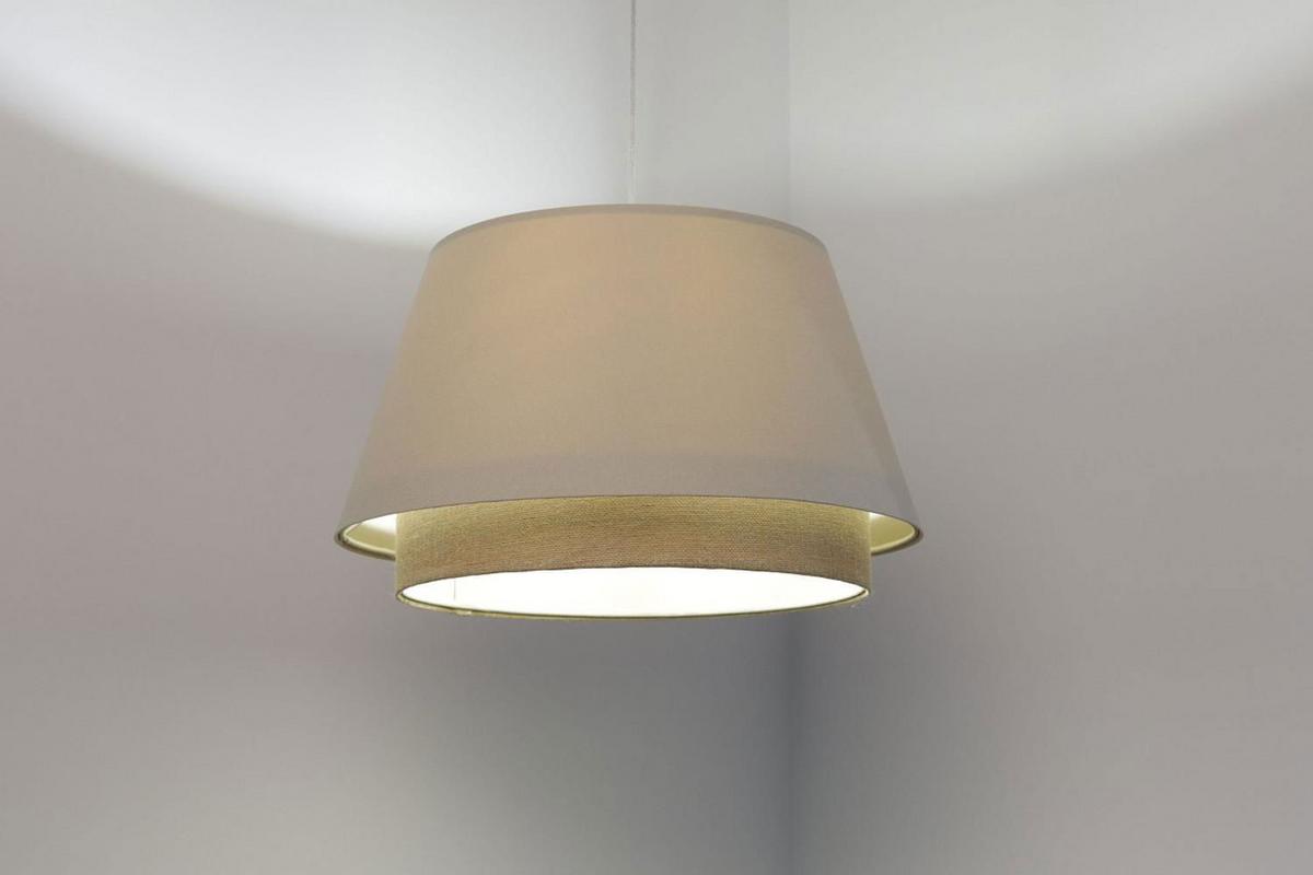 HÄNGELEUCHTE Beige 50/30 cm - Beige, Kunststoff (50/1.3/30cm) - ONZENO