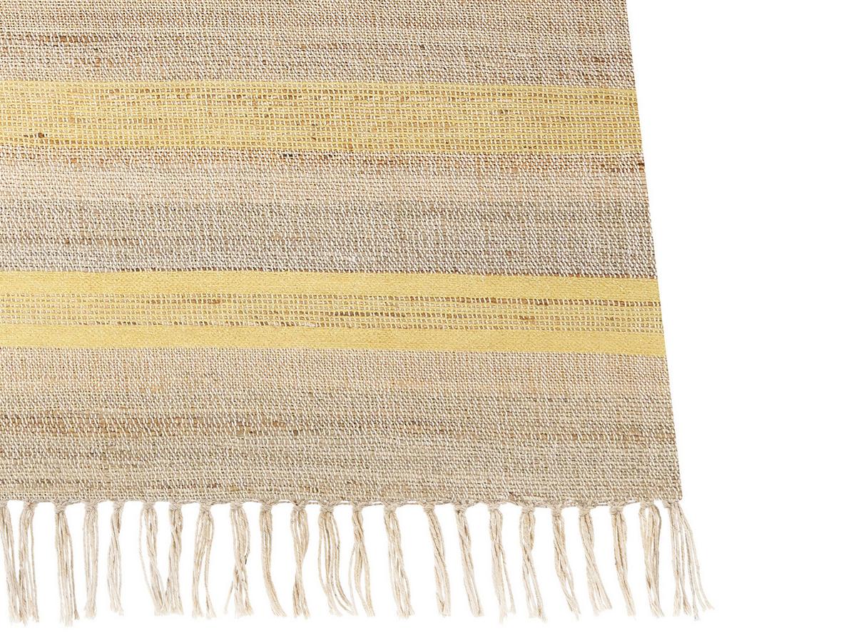 TEPPICH geflochten Talpur 230/160 cm - Beige, Naturmaterialien (160/230cm) - Beliani
