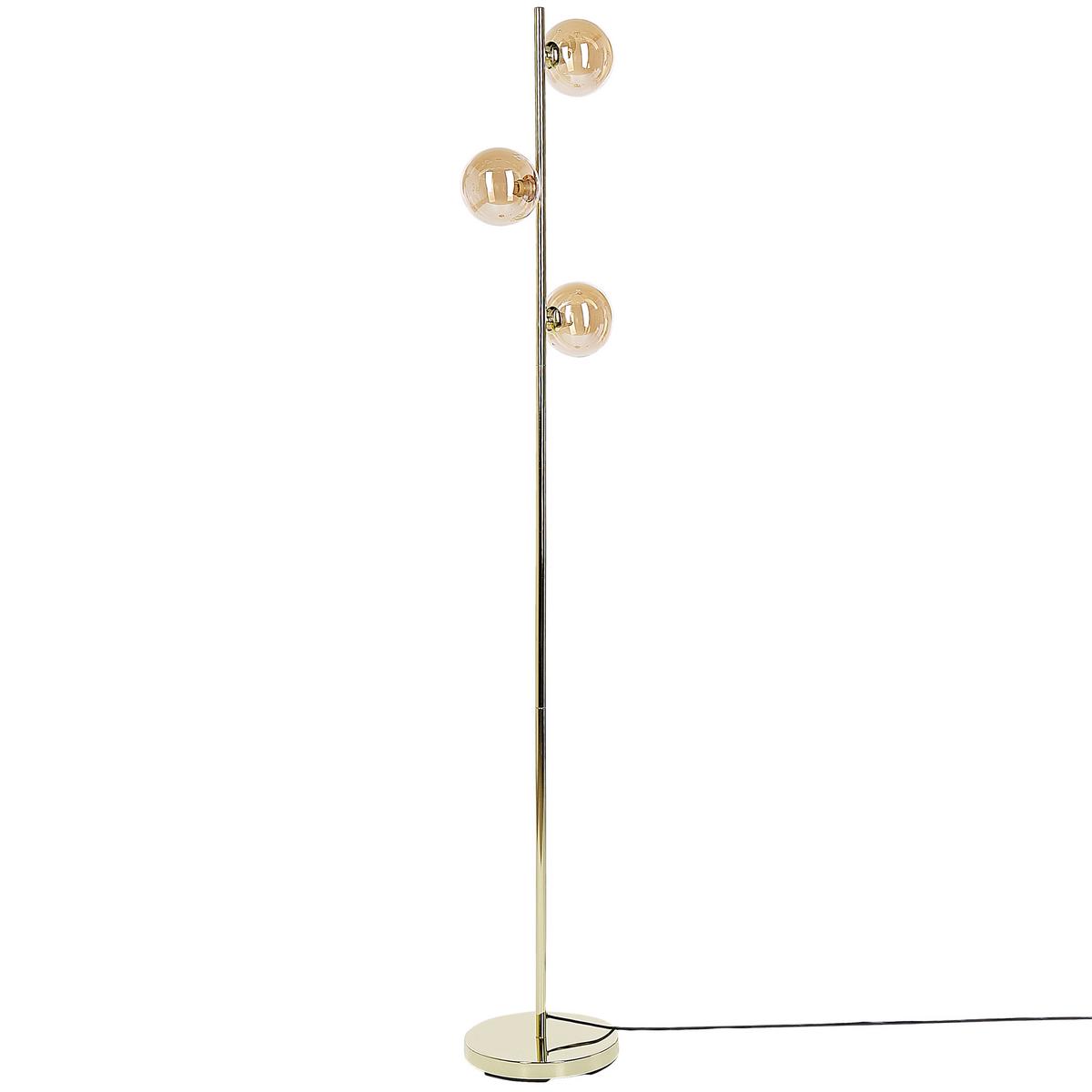 STEHLAMPE Ramis 23/23/154 cm - Goldfarben, Metall (23/23/154cm) - Beliani