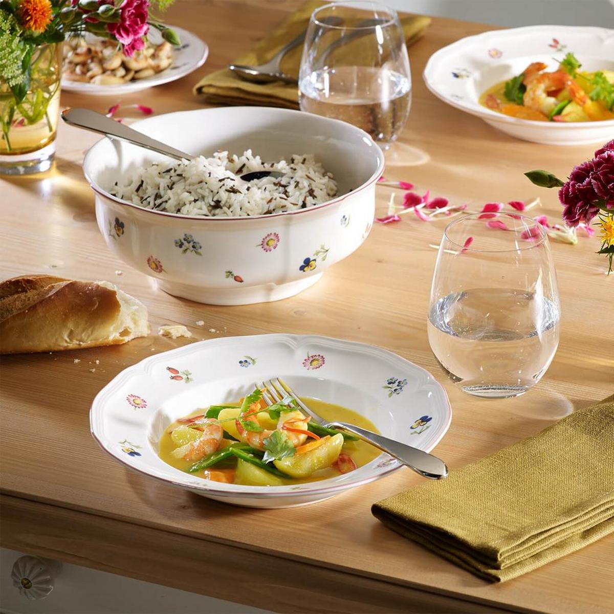 TAFELSERVICE Petite Fleur weiß 12-tlg. - Weiß, Keramik (2/2/2cm) - Villeroy & Boch