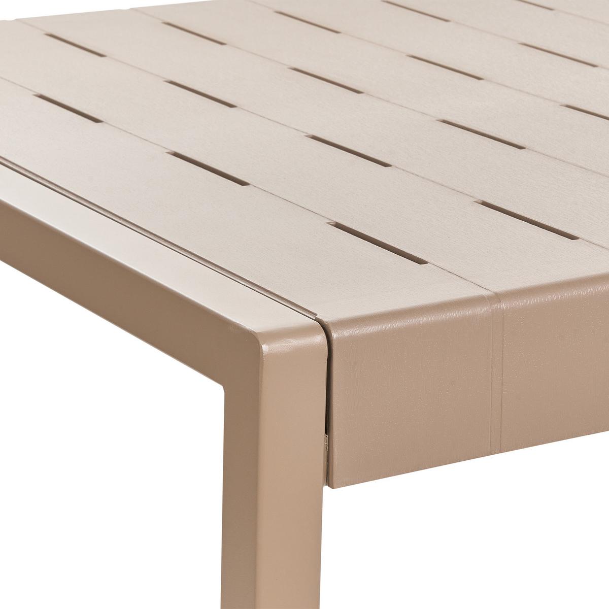 GARTENTISCH 154/84 cm Braun Bartica - Braun, Kunststoff (154/84/76cm) - Beliani