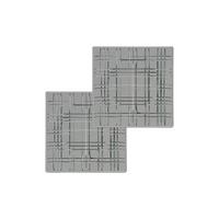 PLATTEN Square grau 21 x 21 cm 2er Set - Grau, Glas (21/1.8/21cm) - Nachtmann