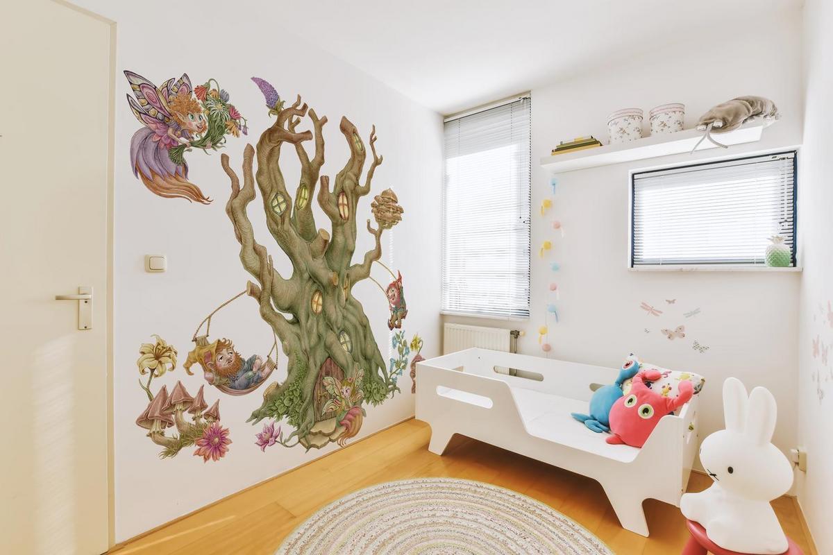 WANDAUFKLEBER 80x129cm - Feenwald - Multicolor, Kunststoff (80/129/0.1cm) - Wallfluent